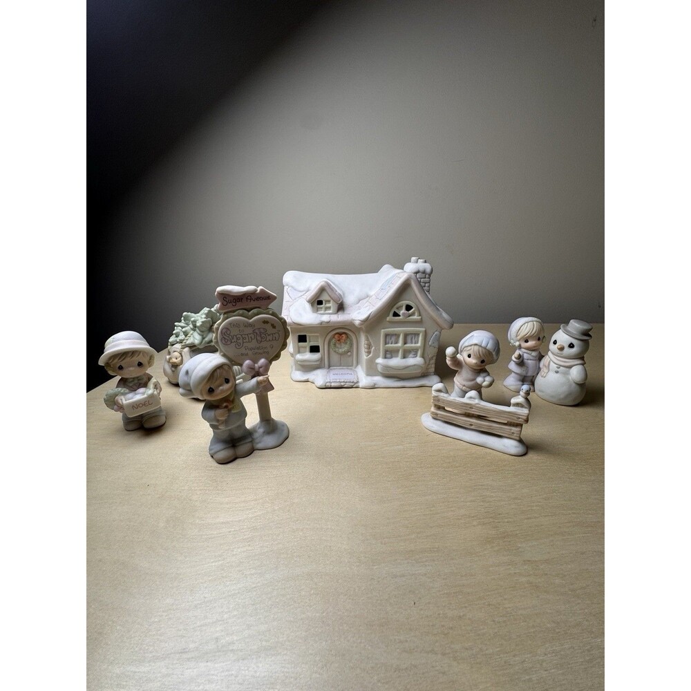 Precious Moments Sugar Town 7 Pc Christmas Village Sam’s House Lot w/ Boxes VTG - Picture 15 of 15